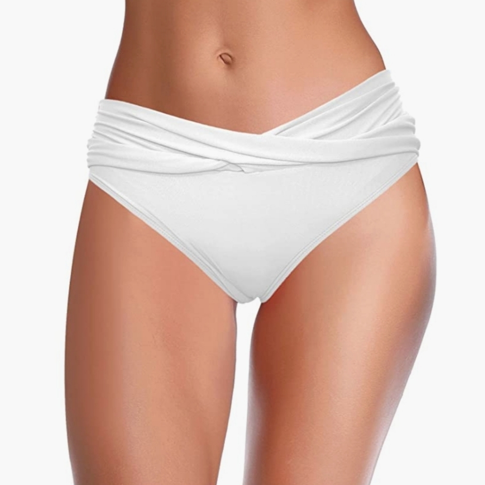White Swimsuit Bottoms